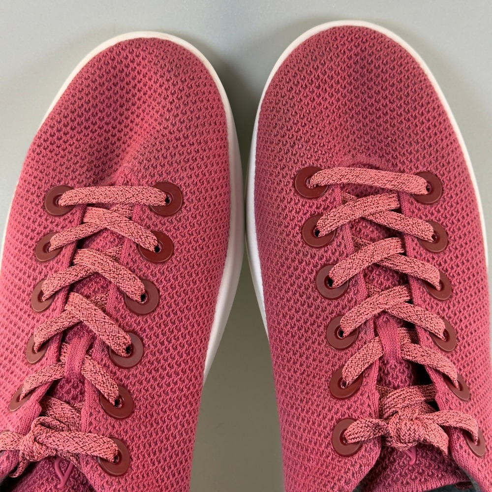 Allbirds Tree Piper Mens 13 Lux Pink White Running Shoes Lace Low Train Sneaker - Picture 7 of 16